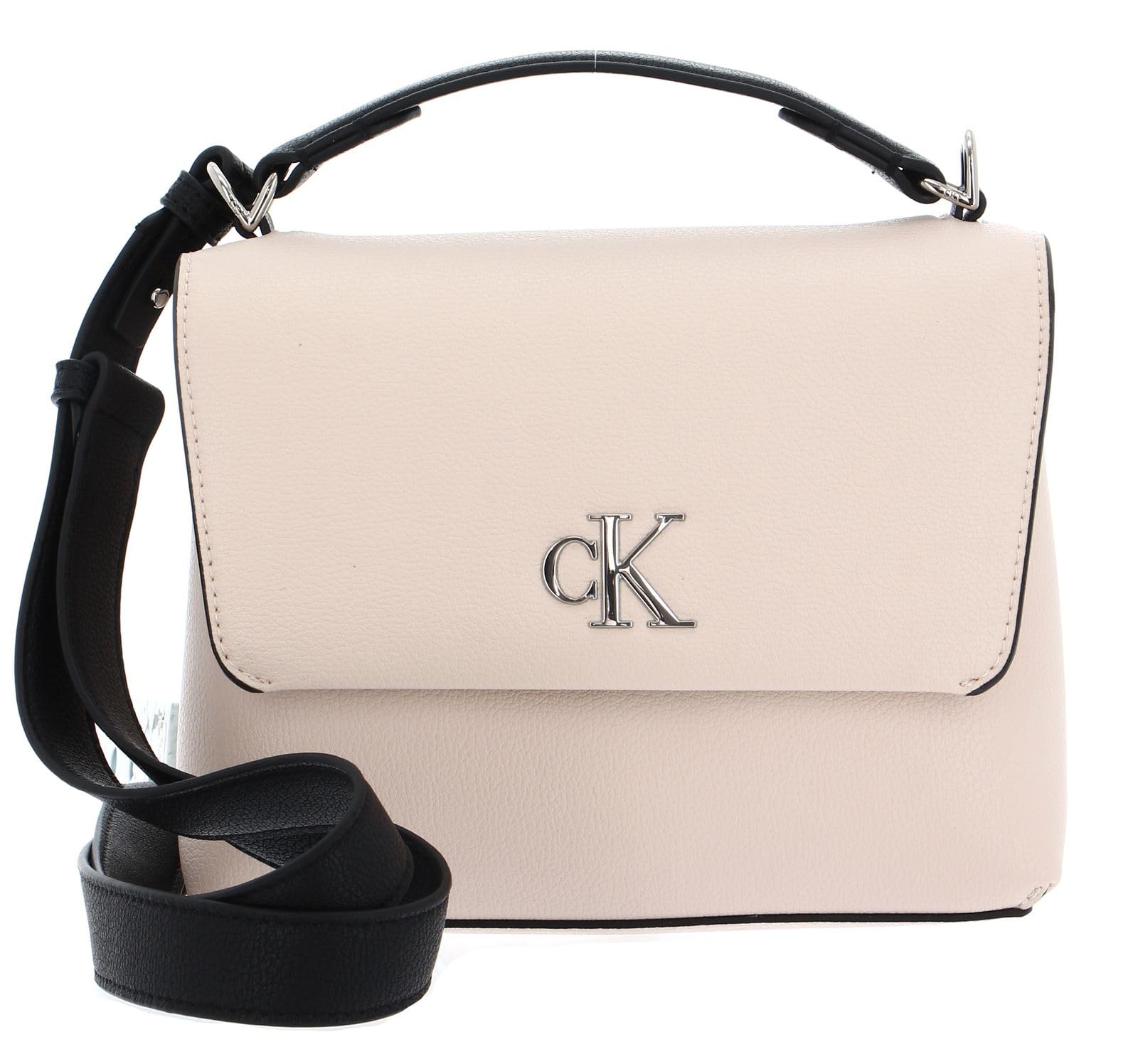 Sac bandoulière Calvin Klein Minimal Monogram beige