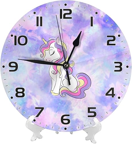 Vista 10 de Reloj de pared para niños de 10 pulgadas, silencioso, sin tictac, fácil de leer, reloj de pared para niños y niñas, decorativo para habitación