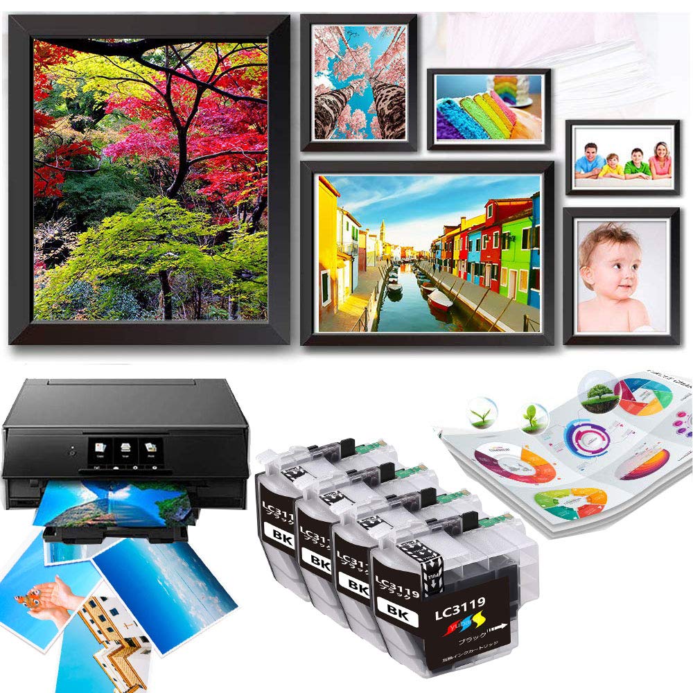 brother 3119 ブラックインクカートリッジ 3個セット Amazon.co.jp: LC3119 brotherインク カートリッジ互換 3色3本セット C