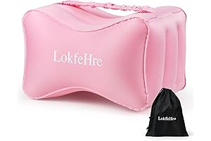 Comfortable Knee Pillow for Side Sleepers, Inflatable & Enhanced Leg Pillow