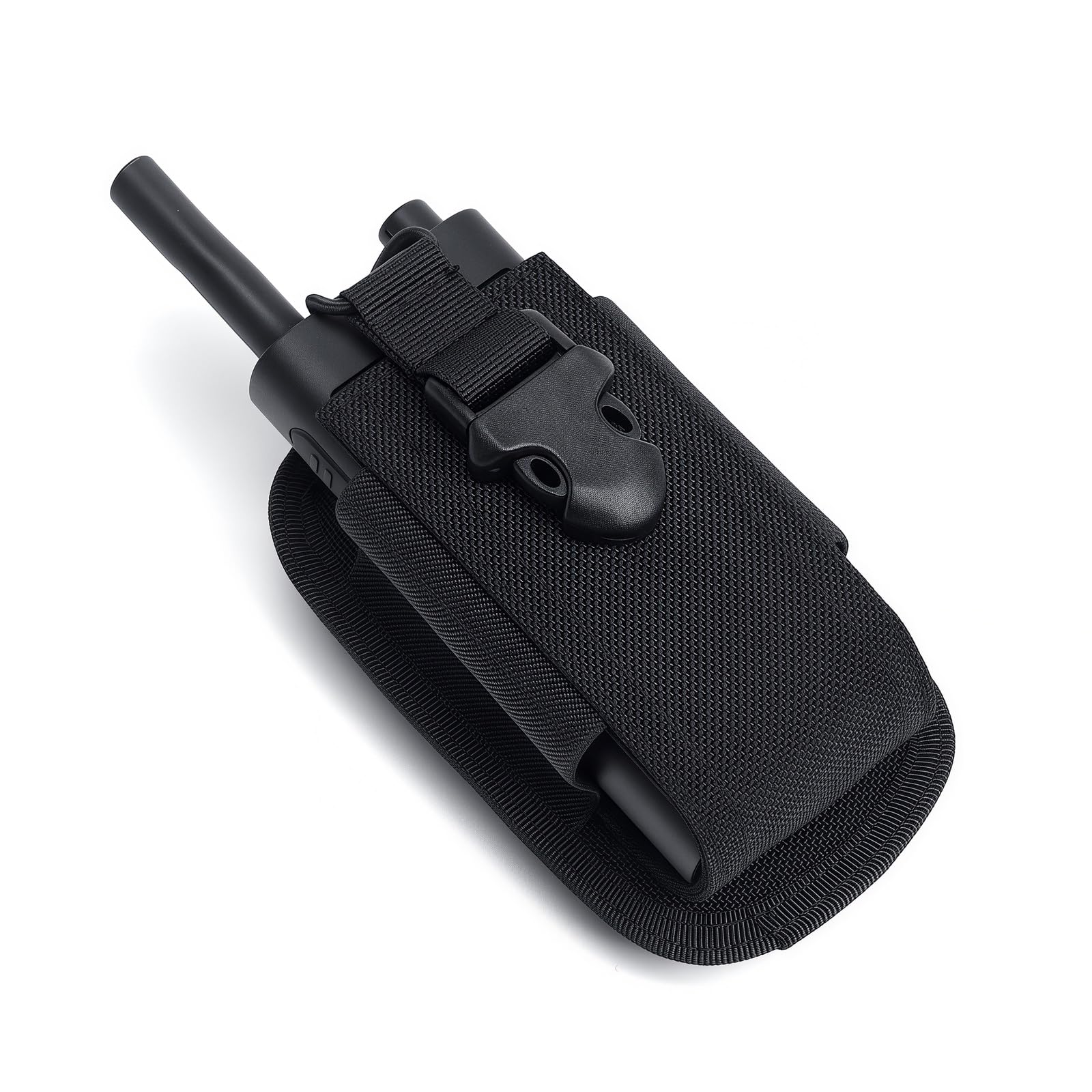 TACNEX Universal Tactical Radio Holster, Elastic Walkie Talkie Stand, Two Way Nylon Pouch with MOLLE Belt Clip for Police, Lion, Security, Firefighter, Rescue-image-44