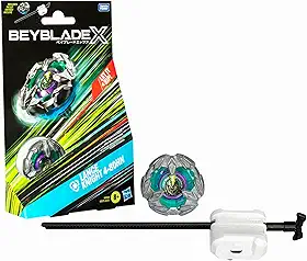 Beyblade X, Pião, Lance Knight 4-80HN - Conjunto de Brinquedo Tipo Defesa, Giro à Direita, Inclui Lançador - A partir de 8 Anos