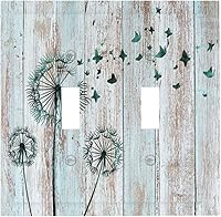 Vista 160 de William Morris Floral Boho Azul Medianoche Azul Bohemio Flor 1 Banda Dúplex Cubierta de Salida Decorativa Receptáculo Único Interruptor Eléctrico