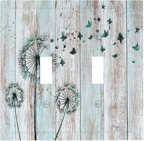 Miniatura 159 de Cubiertas Decorativas para Interruptor de Luz de Palanca Triple Retro Rojo Pulpo Monstruo Ola Marina Azul de 3 Segmentos Cubiertas de Placa de Pared