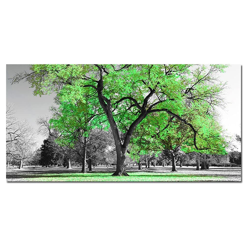Broderie Diamant Grand Arbre Vert XXL Kit Complet 5D pour Sublimer le Mur d'une Chambre Adulte
