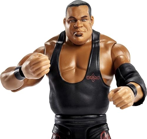 Miniatura 2 de WWE Figura de acción básica de Keith Lee, posable de 6 pulgadas, coleccionable para edades de 6 años en adelante, serie # 127