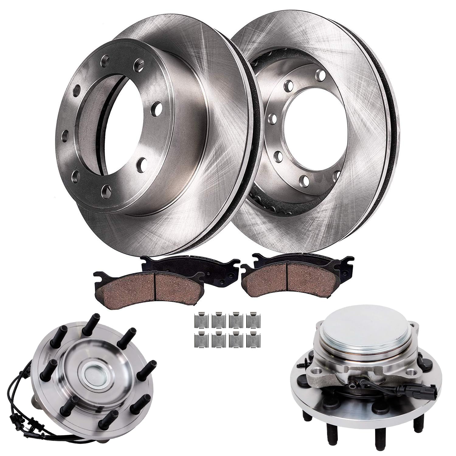 Detroit Axle - 2WD Front Brake Kit for 2012 2013 2014 Ram 2500 3500, Disc