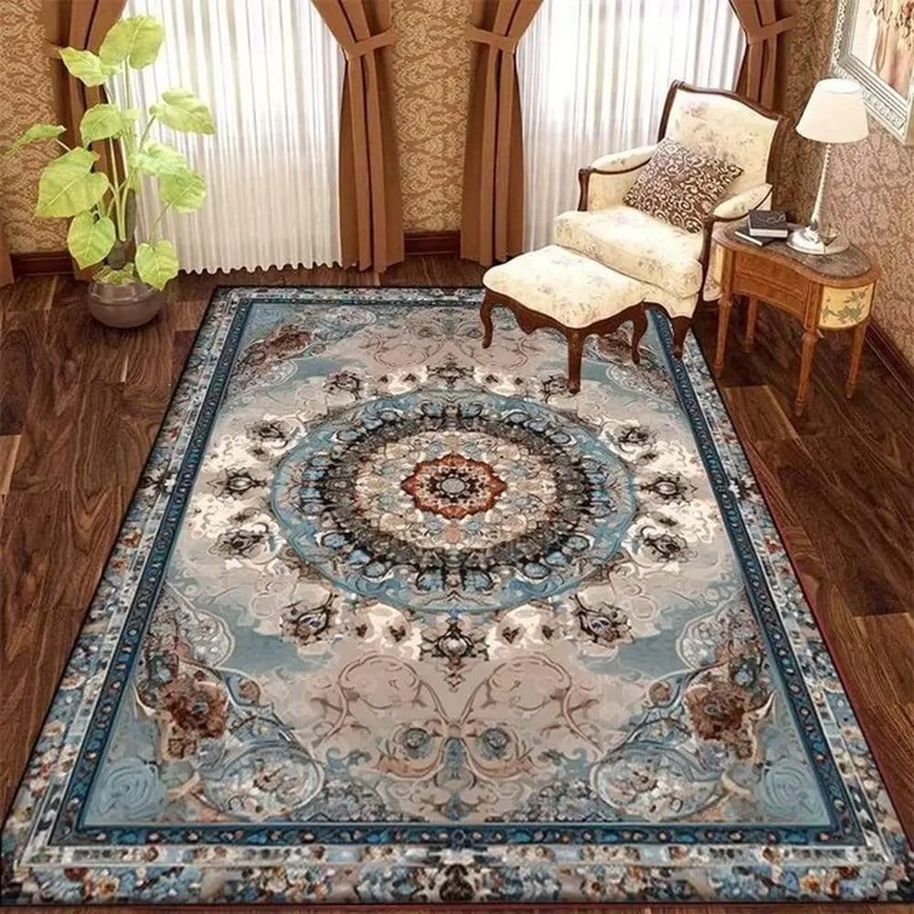 Tapis de salon rétro luxueux SY1741 TD dimension 100x160cm antidérapant