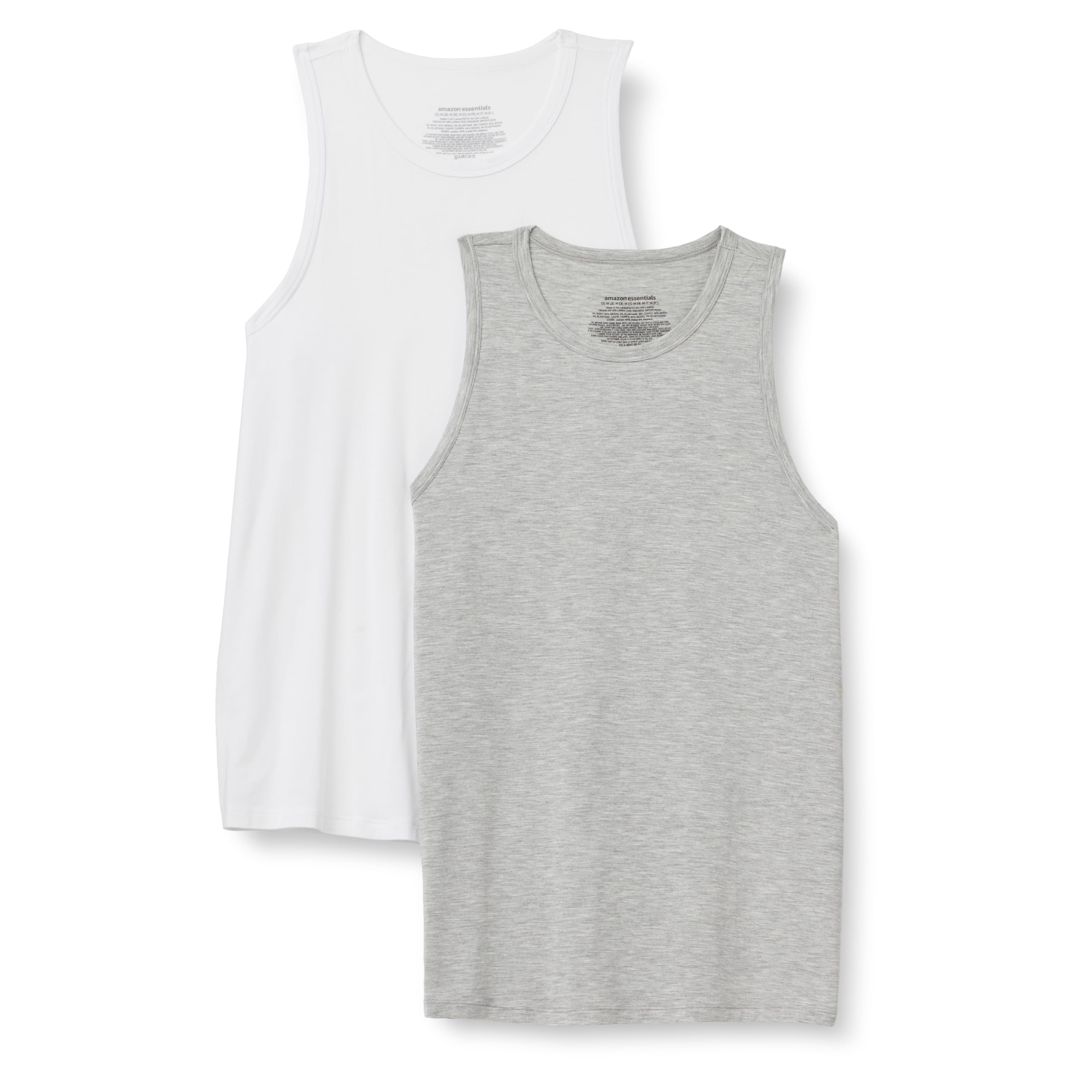 Amazon Essentials Herren Ärmelloses Unterhemd aus Superweichem Modal