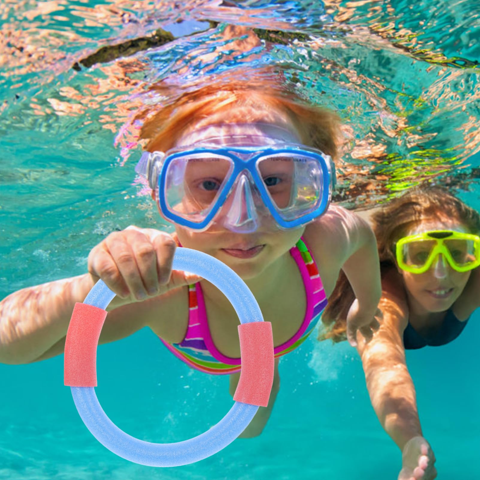 ERINGOGO 1 Set Pool Diving Underwater Swim for Portable Diving Sticks Rings Fun Training Tools for Underwater Skills Games Random Color