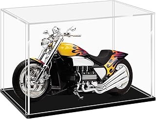LANSCOERY Rectangular Clear Acrylic Display Case for Collectibles, Assemble Organizer Display Box Dustproof Protection for Figures 12 * 4 * 4 inch