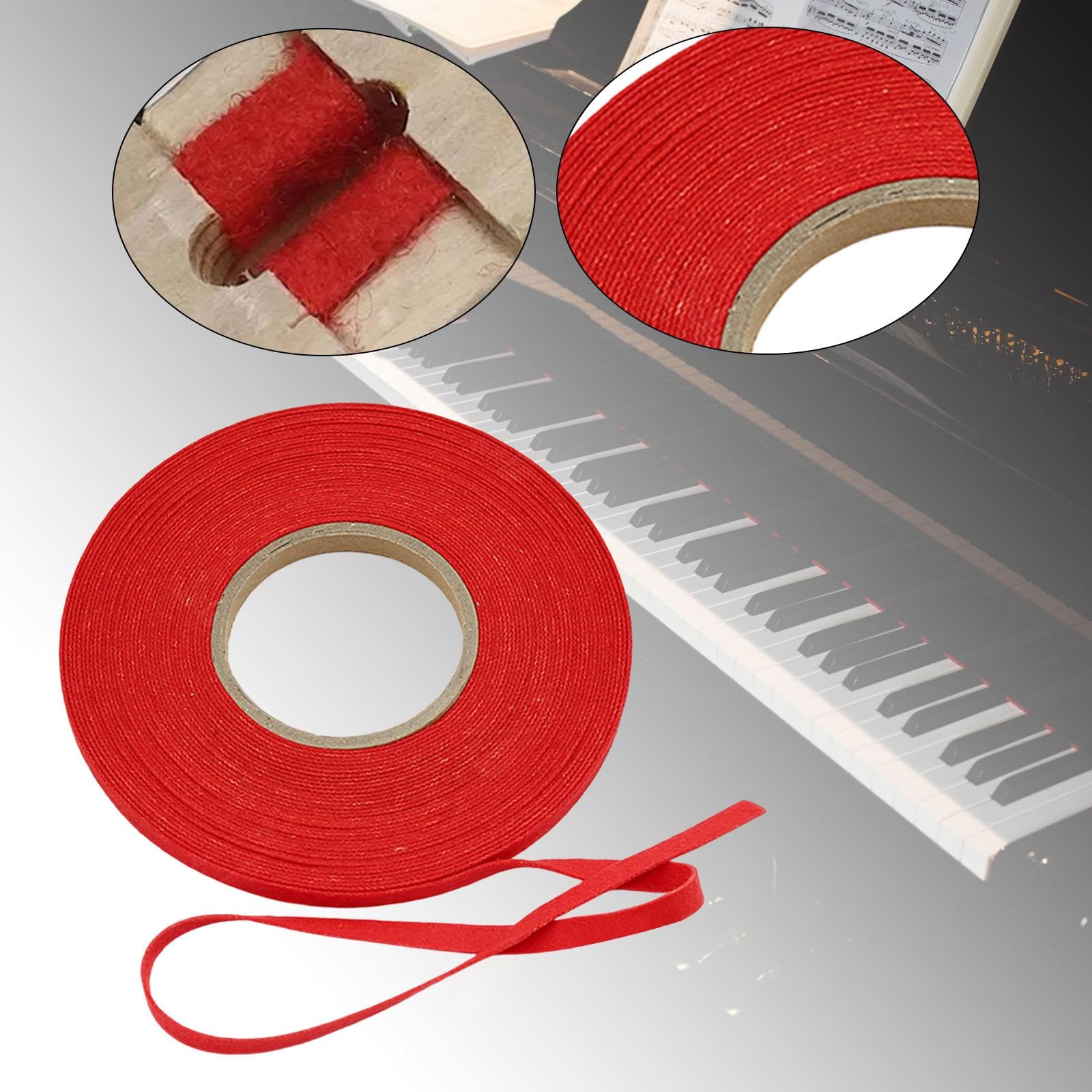 Lucidatura Tasti Pianoforte, Accordatura, Striscia, Accessori per Strumenti, Manutenzione Progettati per, Nessuna Colla