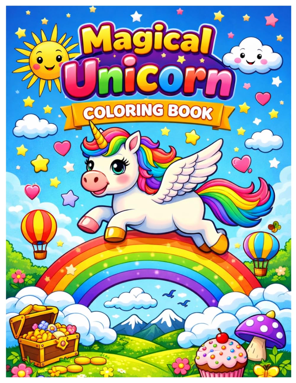 Coloring Book: Magical Unicorn Adventures for Kids