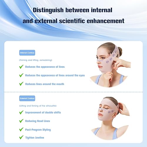 Miniatura 3 de Máscara de levantamiento facial de línea V mejorada, correa de barbilla para dormir, cinta bucal para mujeres que duermen, eliminador reductor de