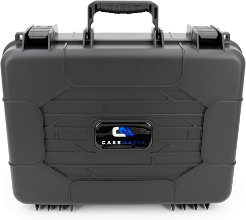 Miniatura 9 de CASEMATIX Estuche rígido de almacenamiento en miniatura, funda de espuma personalizable de doble capa para miniaturas, unidades grandes y vehículos,
