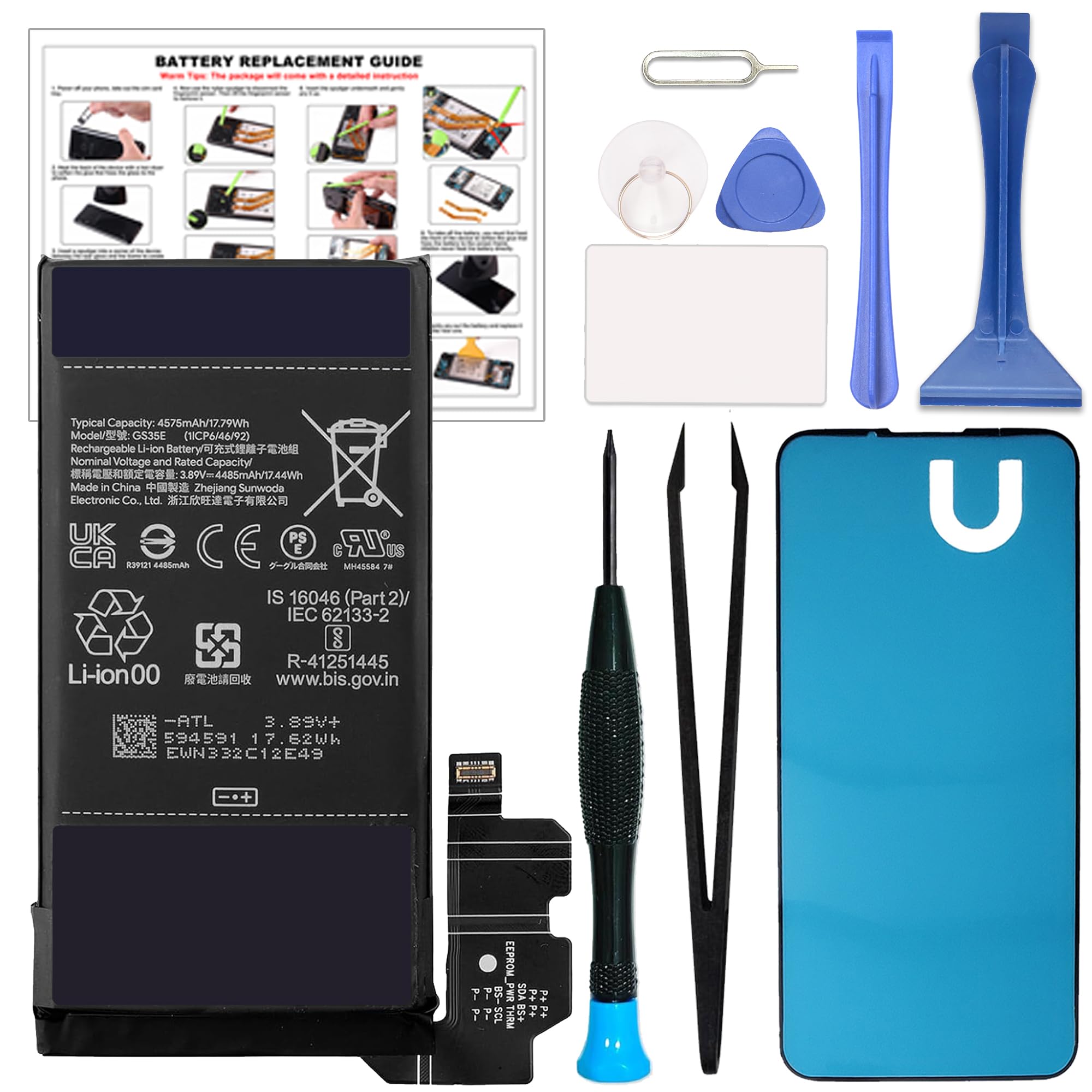 Amazon.com: GREEN FUSION for Pixel 8 Replacement Battery, New