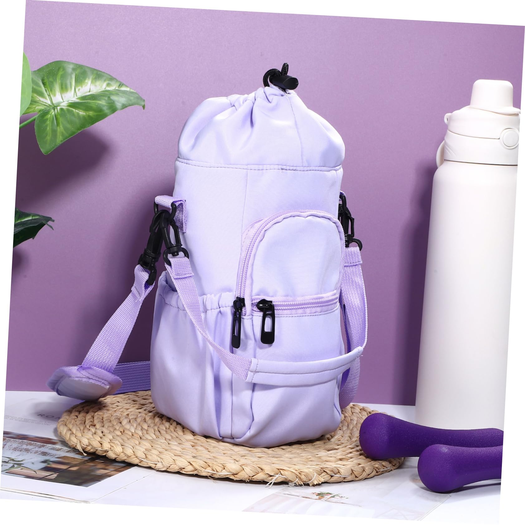 Mipcase 3pezzi Tracolla Pouch Per Bottiglie Per Escursioni e Scomparto Versatile