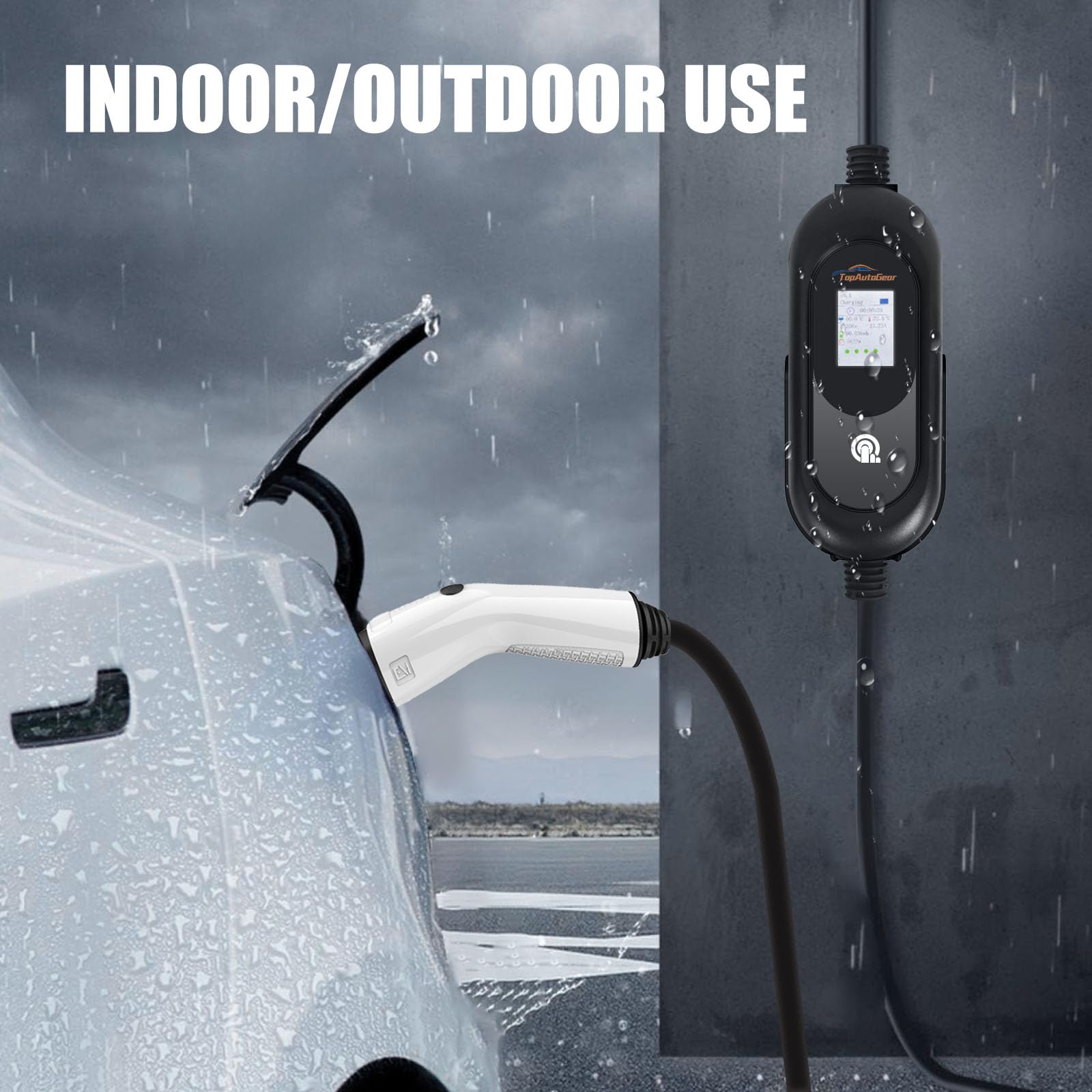 Amazon.co.jp: Tesla 充電器 レベル2 EV充電器 50Amp 240V NEMA 14-50