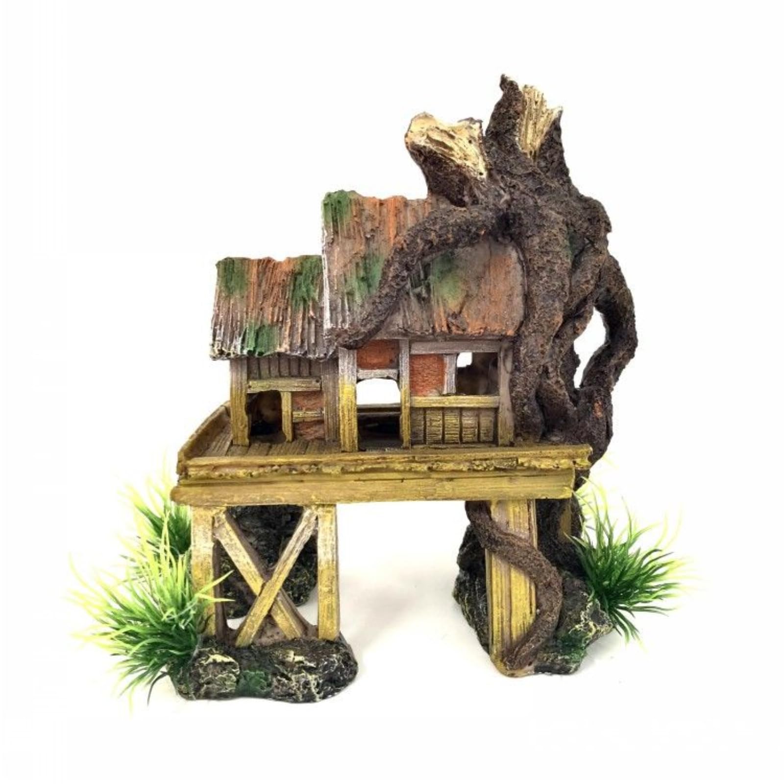 Aquascaping - Decorazione per acquario in resina, 16,5 cm, decorazione per la casa in stile cinese