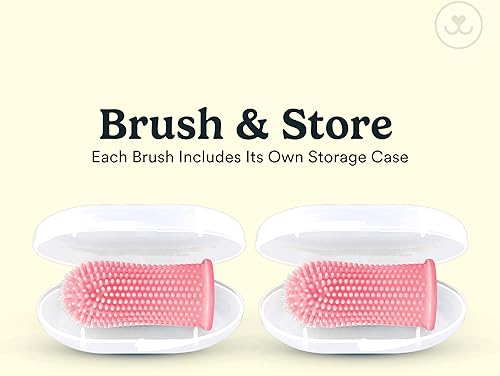 Miniatura 32 de Jasper Cepillo de dientes para perros, kit de cepillado de dientes de perro de 360 grados, cepillo de dientes para gatos, kit de cuidado dental