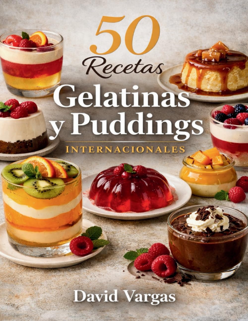 50 Recetas de Gelatinas y Puddings Internacionales: Postres cremosos y frescos inspirados en tradiciones dulces de distintos países