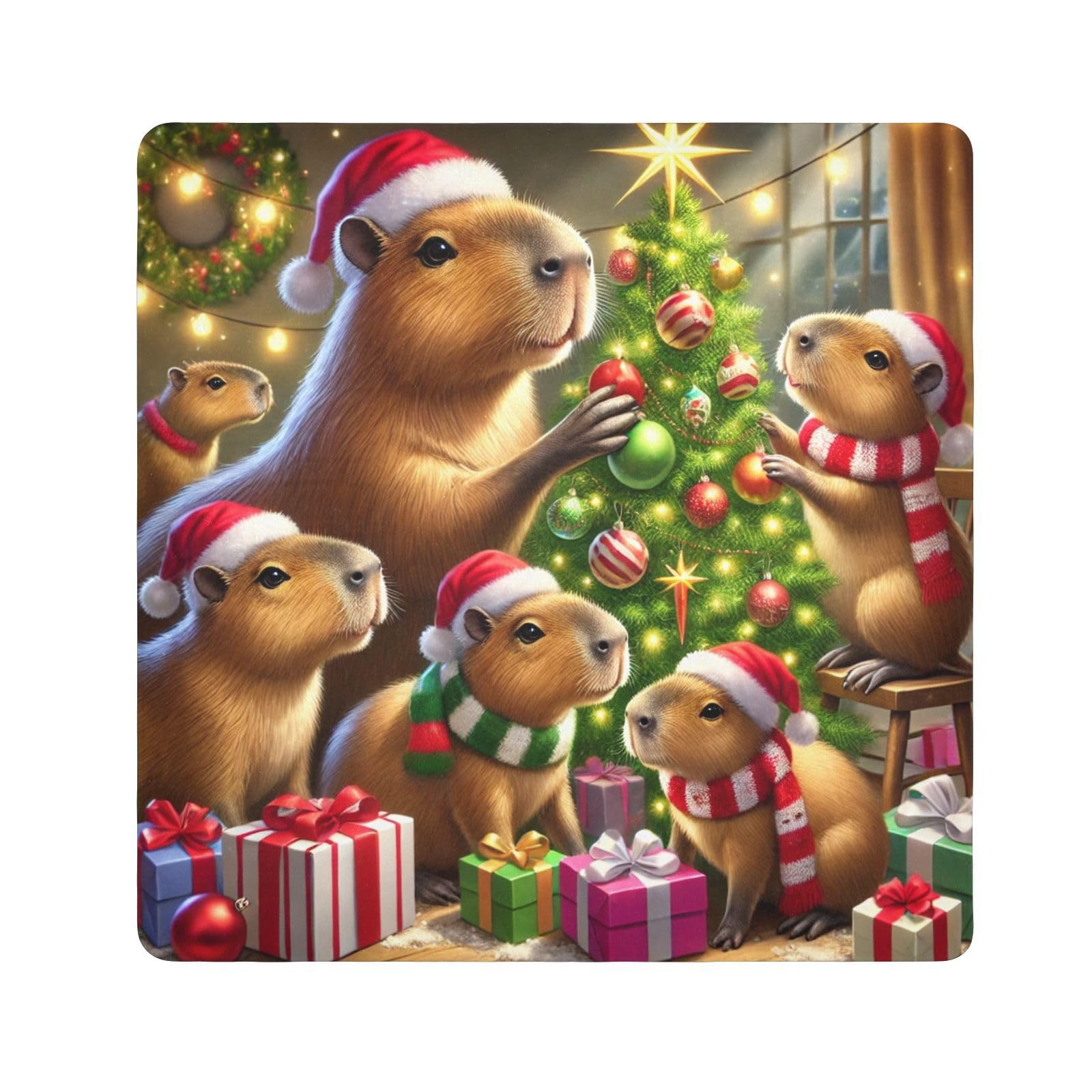 Joko Ivery Capybaras Christmas Self-adhesive Cloth 17.7