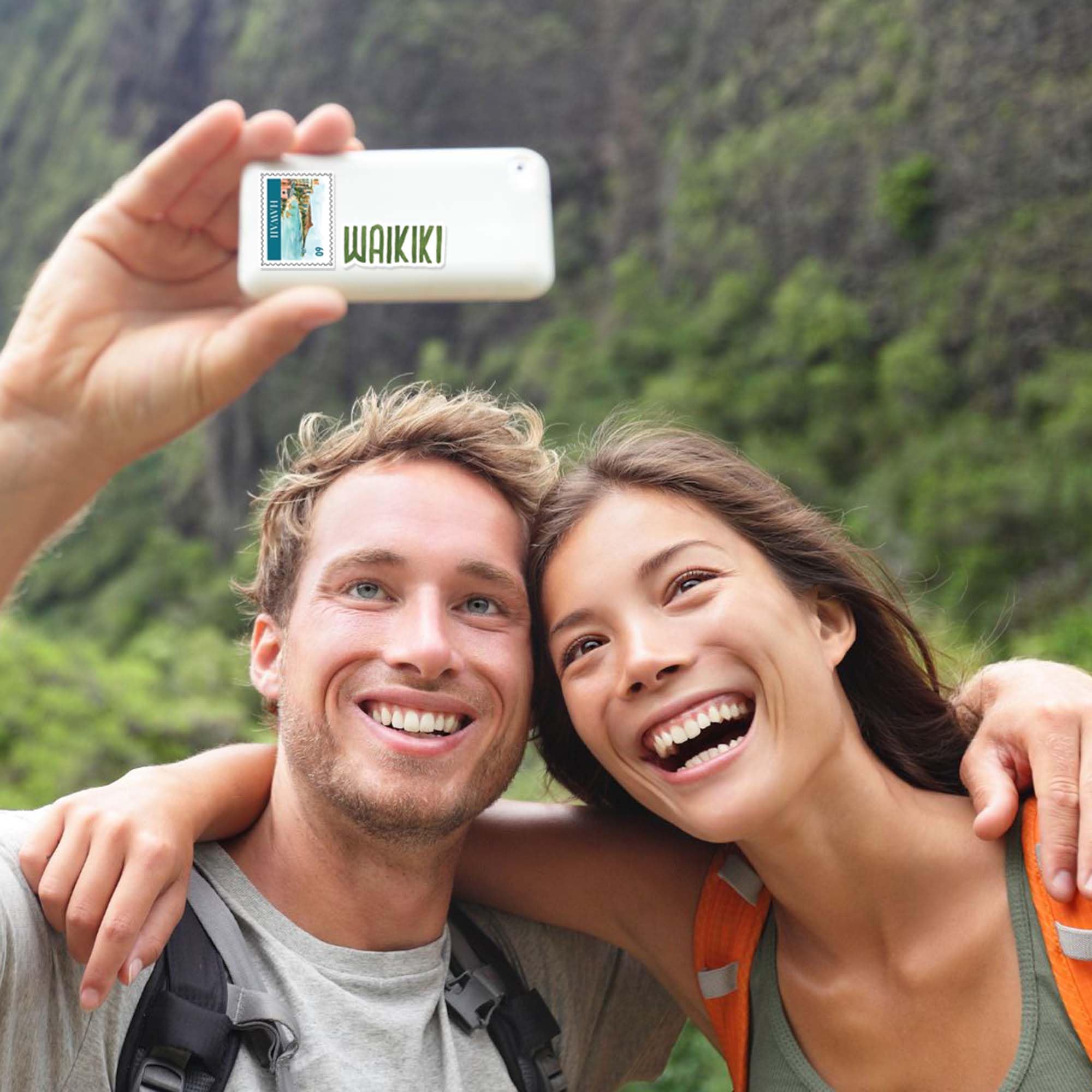 Navy Peony Exotic Hawaii State Travel Stickers (31 Pieces) - Watercolor America Vacation Stickers for Scrapbooking, Journals - Image 4