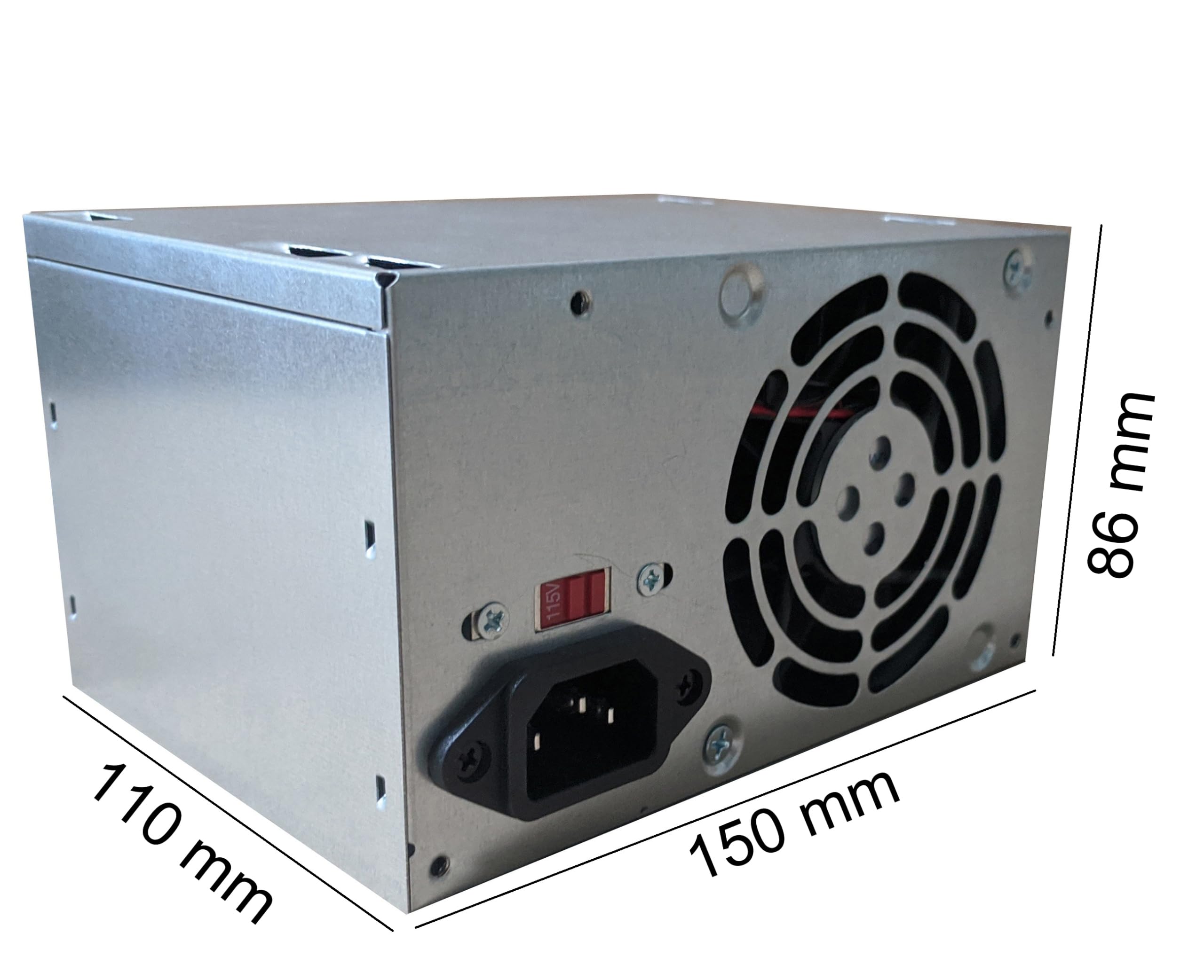 Wewnętrzny zasilacz PC 400 W ATX 12 V V2.1 z mocnym wentylatorem turbo do komputera