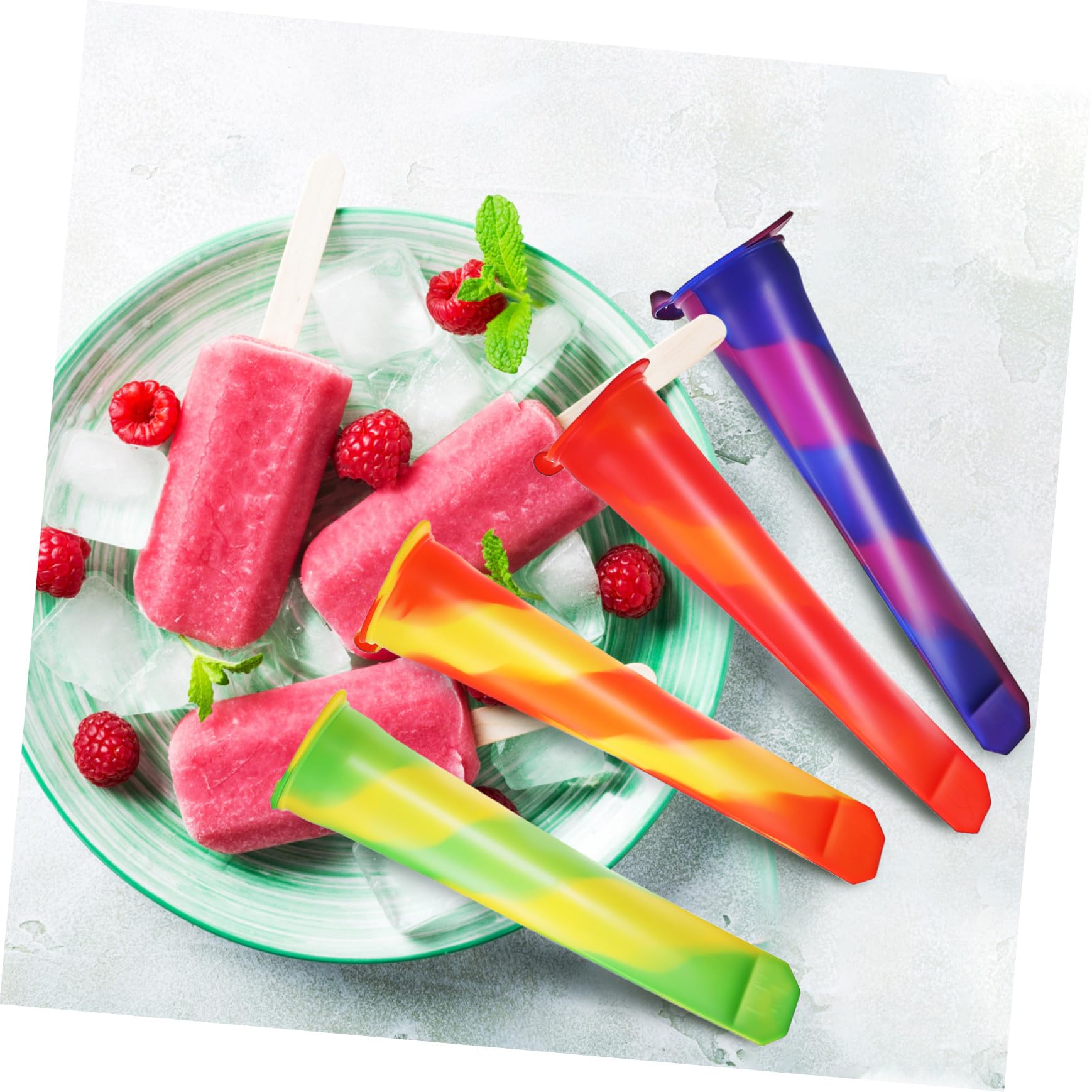 Alipis 12pièces Moules à Silicone De Et Tubes De Yogourt Pour Desserts Maison Pour Garçon Fille Et Adultes
