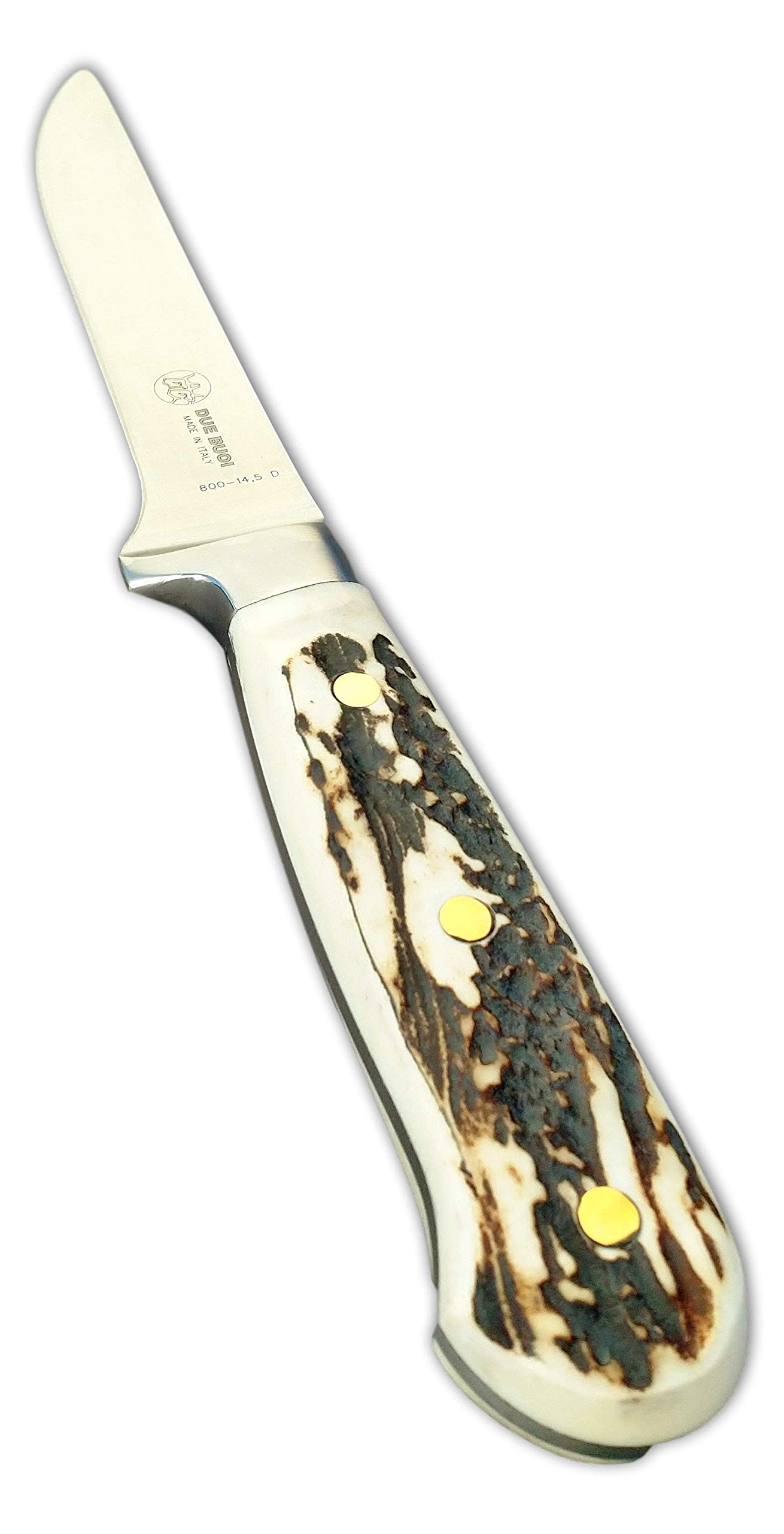 DUE BUOI Coltello FORGIATO DISOSSO da Chef - Manico Cervo