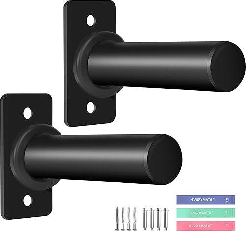 EVERYMATE Weight Plate Rack, Wall Mount Weight Plate Holder for Bumper Plates, Max Weight Capacity 330 lb, Home Gym Organizer