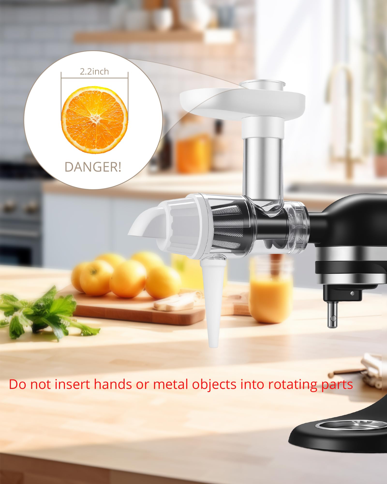 HOMGEN Nasadka do sokowirówki do miksera stojącego KitchenAid