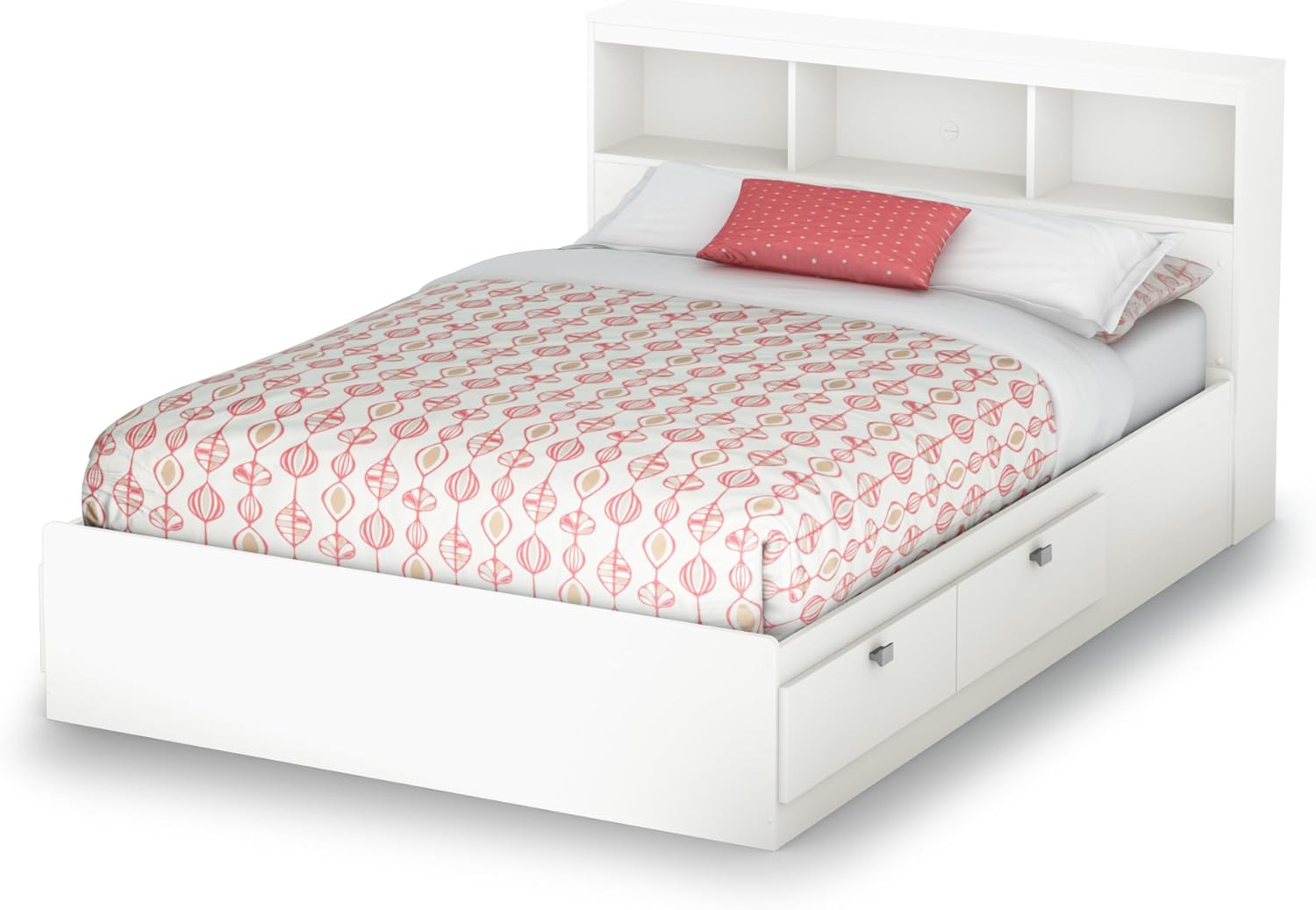 South Shore Spark Full Storage Bed and Bookcase Headboard