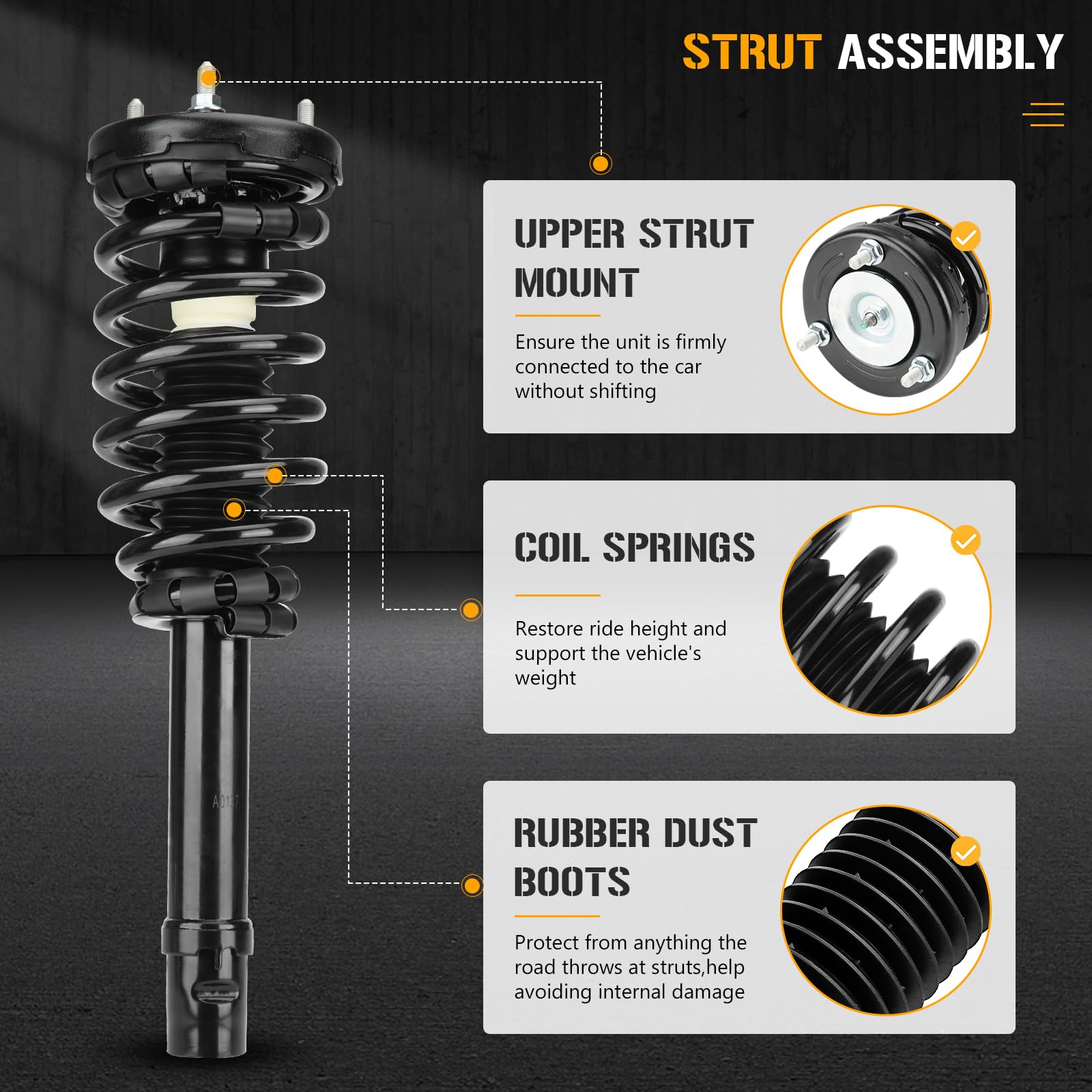 あきた　サボ Amazon.com: A-Premium Rear Shock Absorber Compatible with