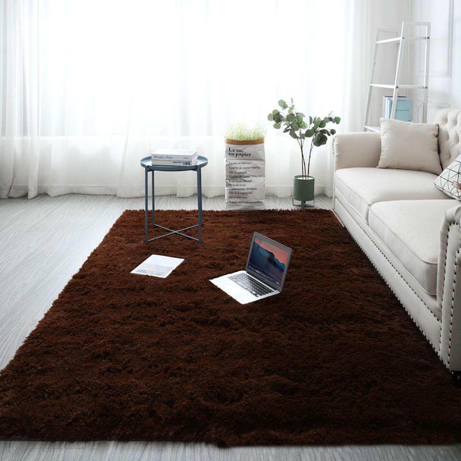 Tapis de décoration de chambre moderne 60 x 190 cm avec finition haute résistance
