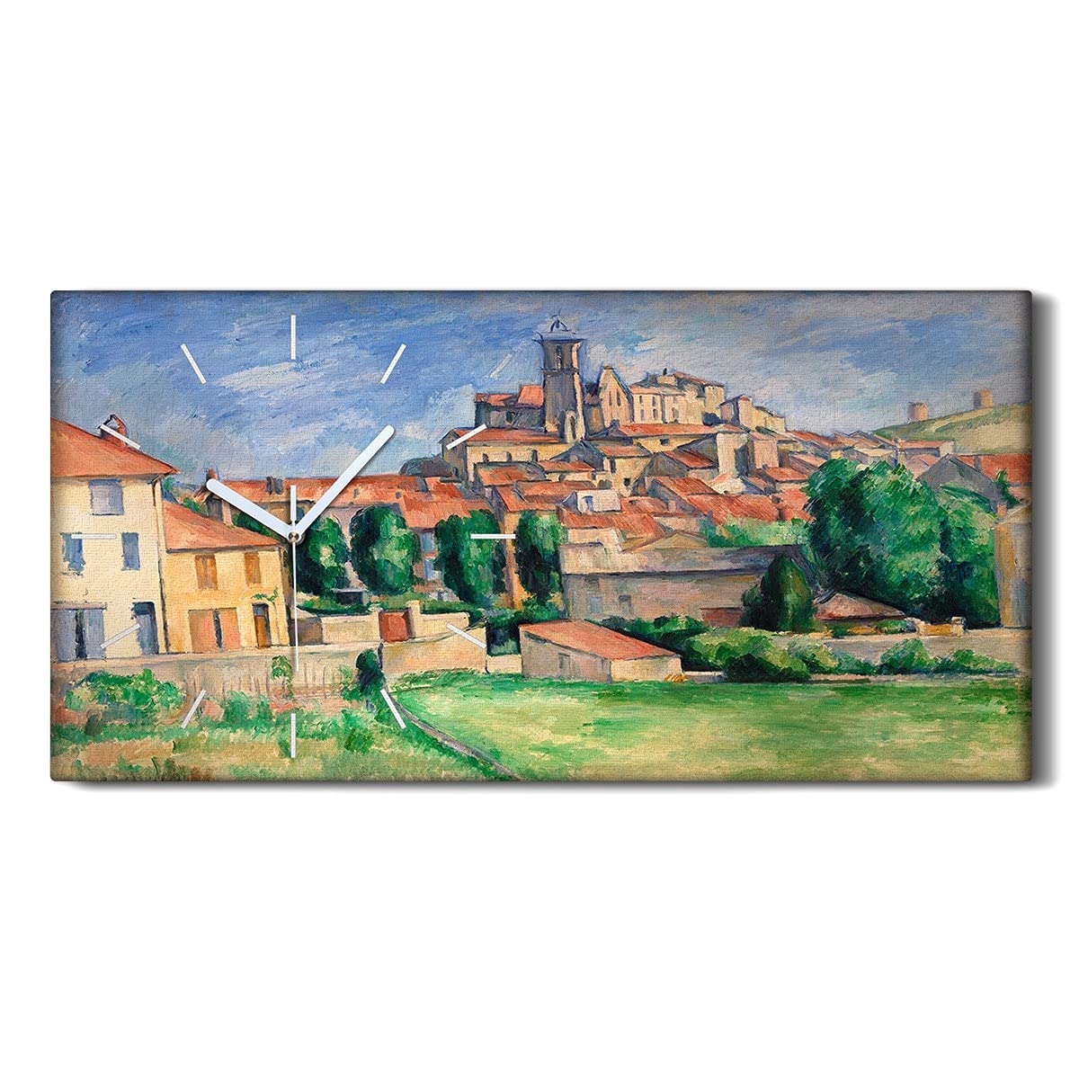 Horloge sur Toile de Salon Image Art Mural pour Chambre