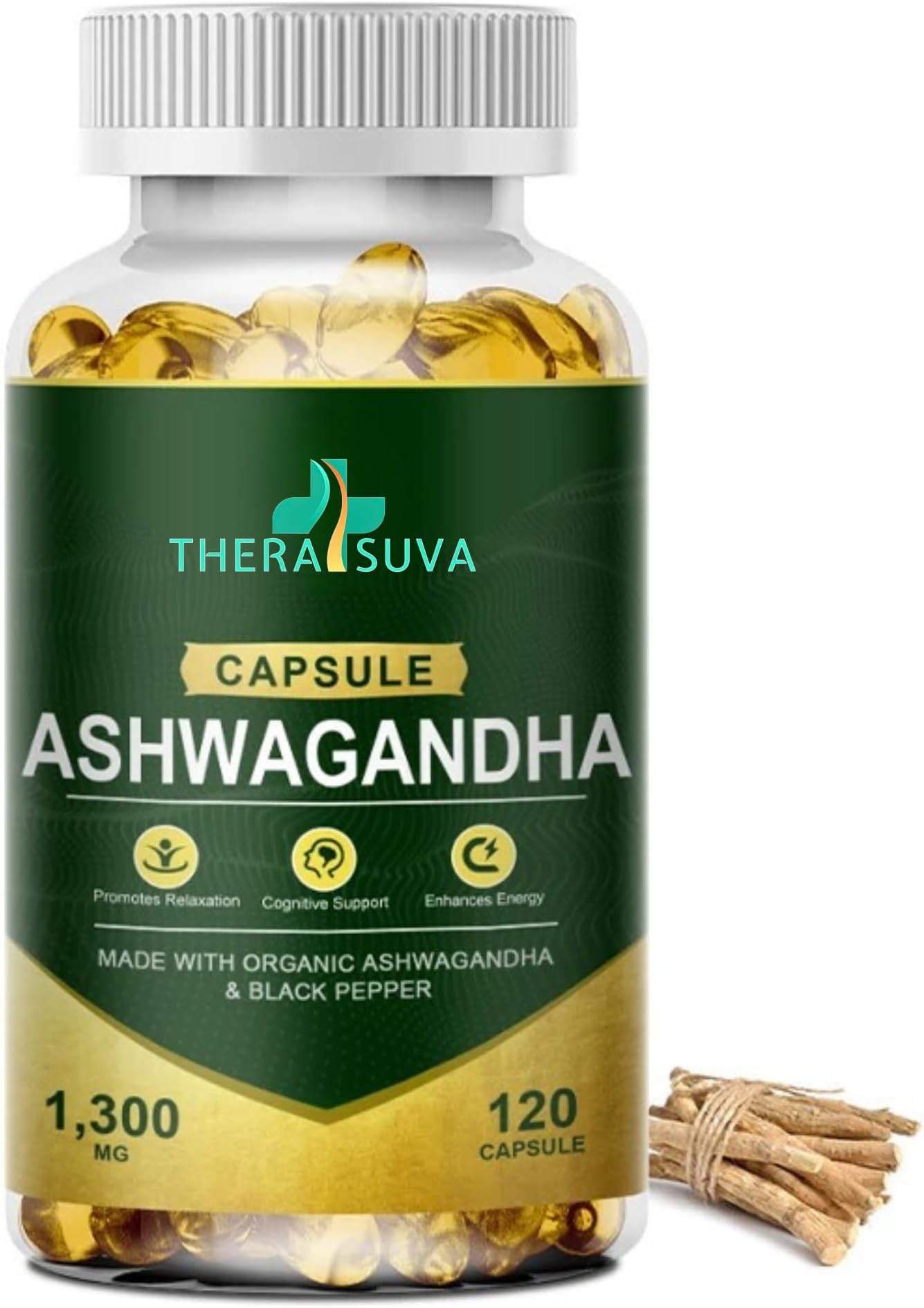 Amazon.com: Organic Ashwagandha + Black Pepper, All Natural High ...