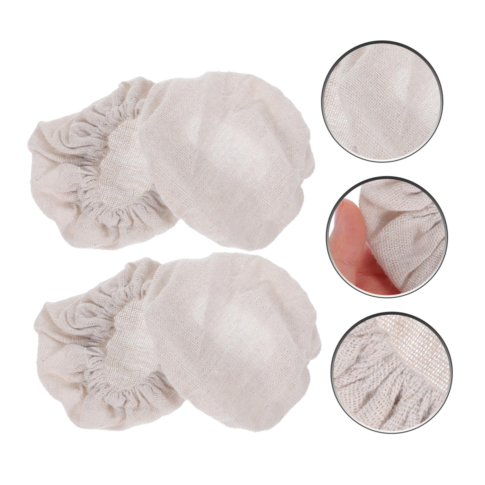 ABOOFAN 5Sets Tapa De Tela Para Coctelera Recipiente Para Reutilizable Para Taza Botella Tarro Cesta Tapas Para Revestimientos Boquilla Ventana Para 4pcs*5