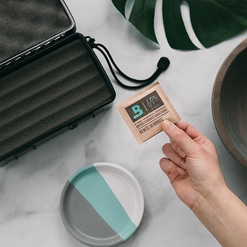 Miniatura 55 de Boveda Paquetes de control de humedad bidireccional del 72% para cajas de humidificadores de madera, paquete de 12, absorbentes de humedad, paquetes