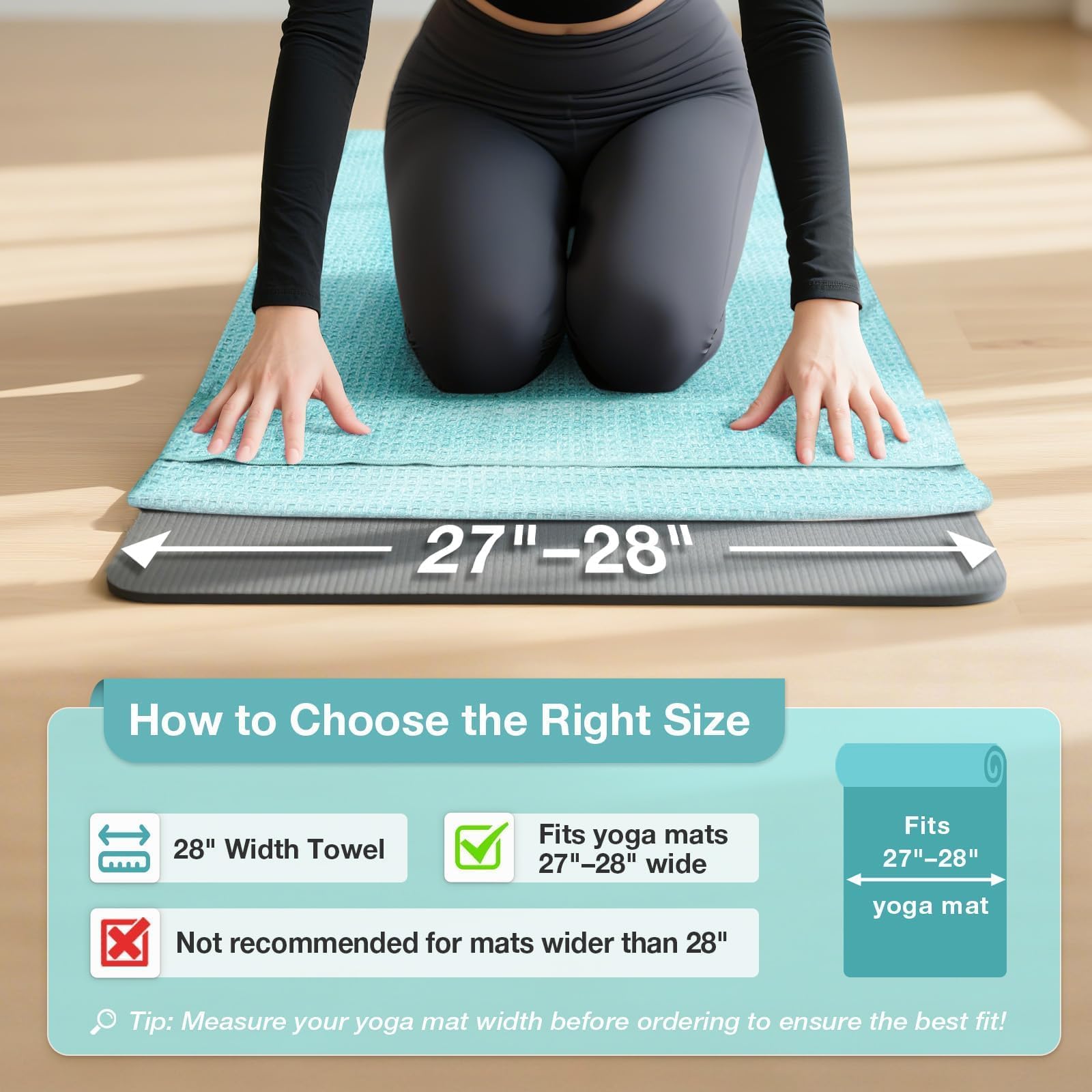 Asciugamano Microfibra Per Yoga Pilates Asciugamano Da Yoga Oaygat - Antiscivolo, Microfibra, Con Borsa, Per Hot Yoga, Palestra, Spiaggia Asciugamano Con Punti Presa