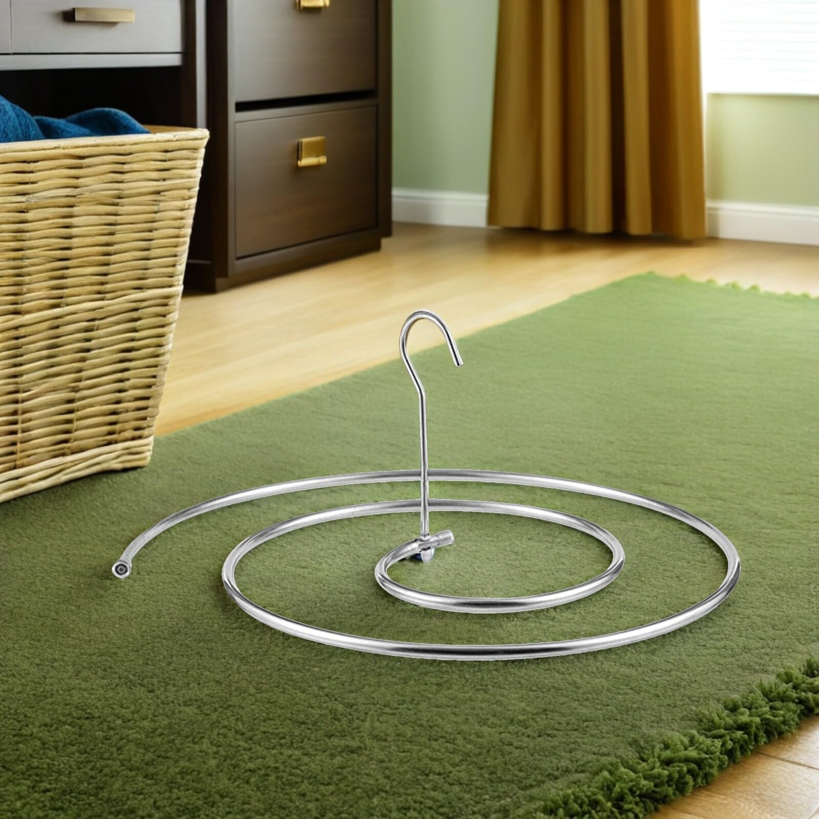 4 Grucce Appendiabiti a Spirale in Acciaio Resistente 40 CM Stendibiancheria da Parete per Trapunte e Coperte Supporto Robusto per Asciugatura Rapida in Casa e Balcone
