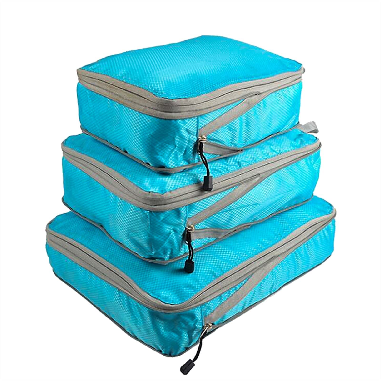 Mantenga su Equipaje organizado con Estos Cubos de Embalaje de Bolsa de Viaje de 6 Piezas en Rojo Rosa.