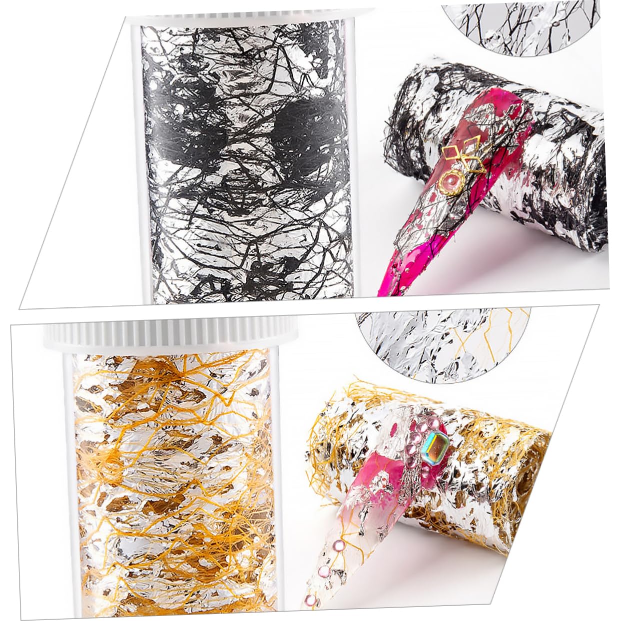 CALLARON 3 Set Adesivi Per Unghie Colorati Decorazioni Nail Art Impermeabili Per Manicure Per Personale 10 Pezzi * 3