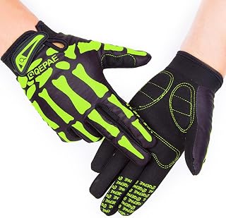 Guantes de esquí para adultos con patrón de esqueleto de garra Halloween a prueba de viento para adolescentes, snowboard deportes al aire libre para senderismo de invierno cálido hombres