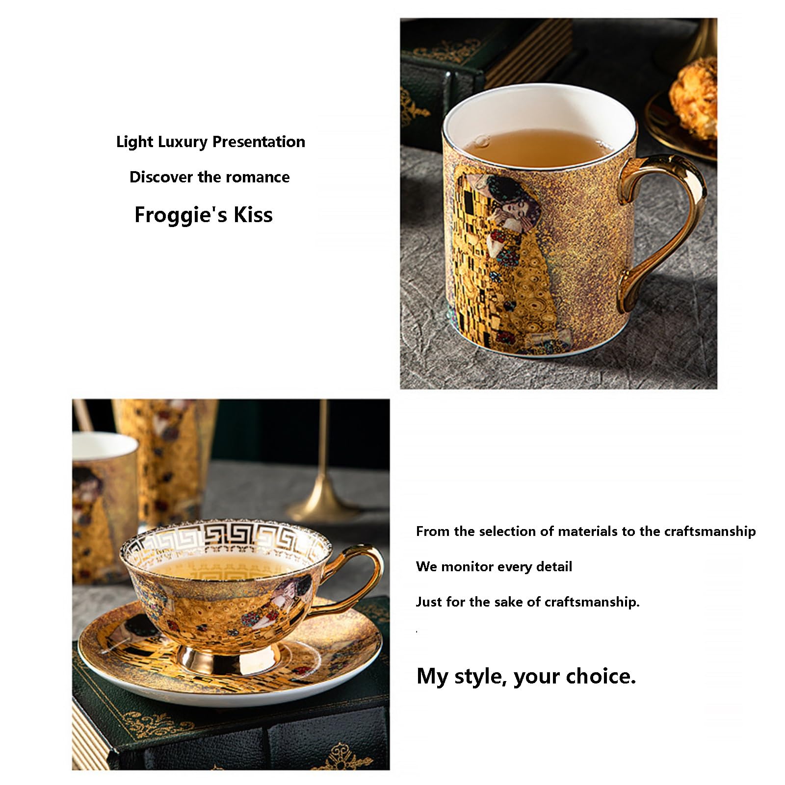 Zestaw spodków z europejskiej porcelany kostnej, ceramiczna filiżanka do herbaty, kawy, popołudniowa herbata, do domu, kuchni, biura, dla kobiet, dorosłych (H-4)