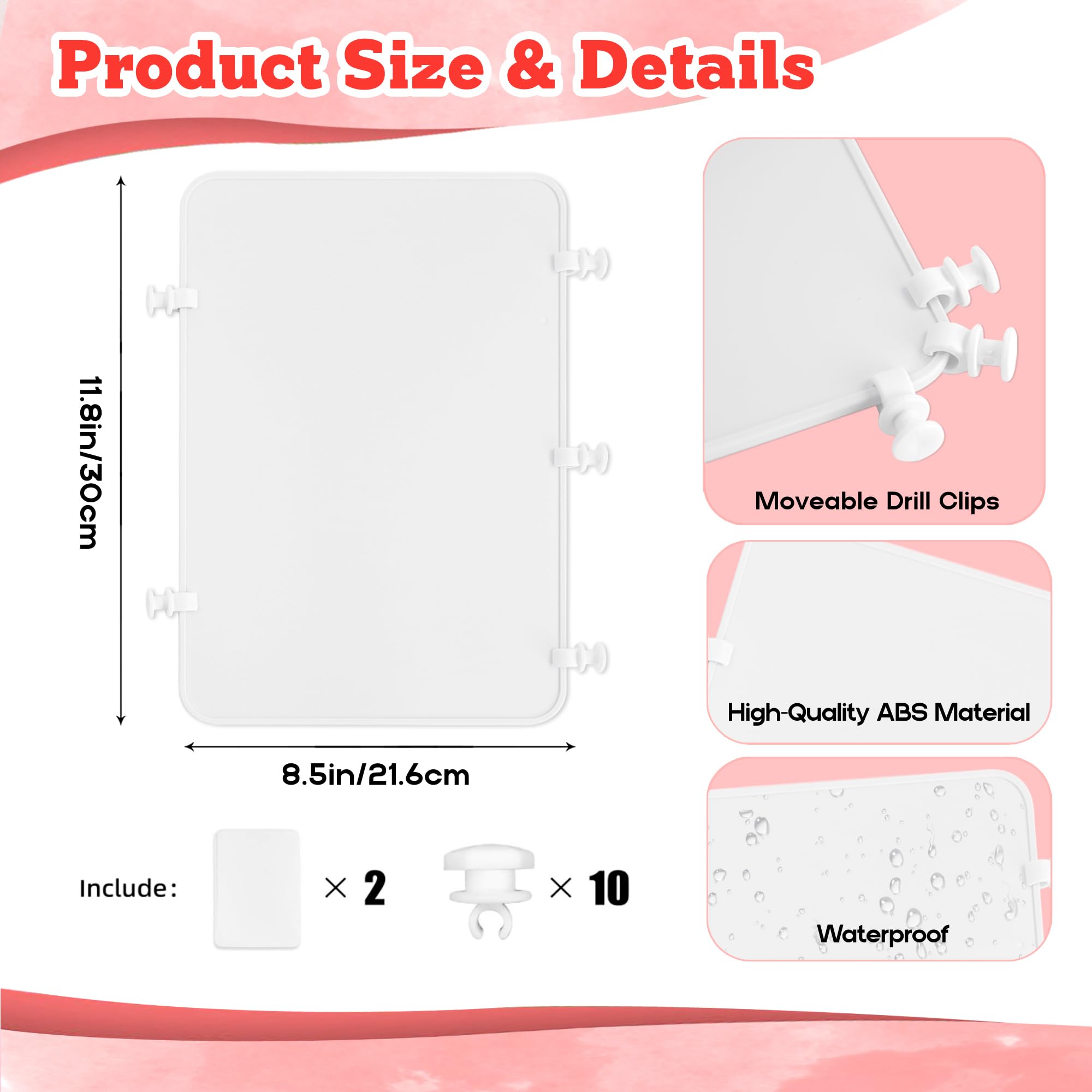 Oudizz 2Pcs Divider Tray for Bogg Bag Accessories, Suitable for Bogg Bag Original X Large, Beach Bag Accessories for Divide Space and Organize Bag, Bogg Bag Divider Inserts for Saving Space