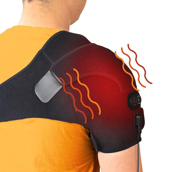 Buy sticro Shoulder Massage Heating Pad, 3 Vibration & Temperature