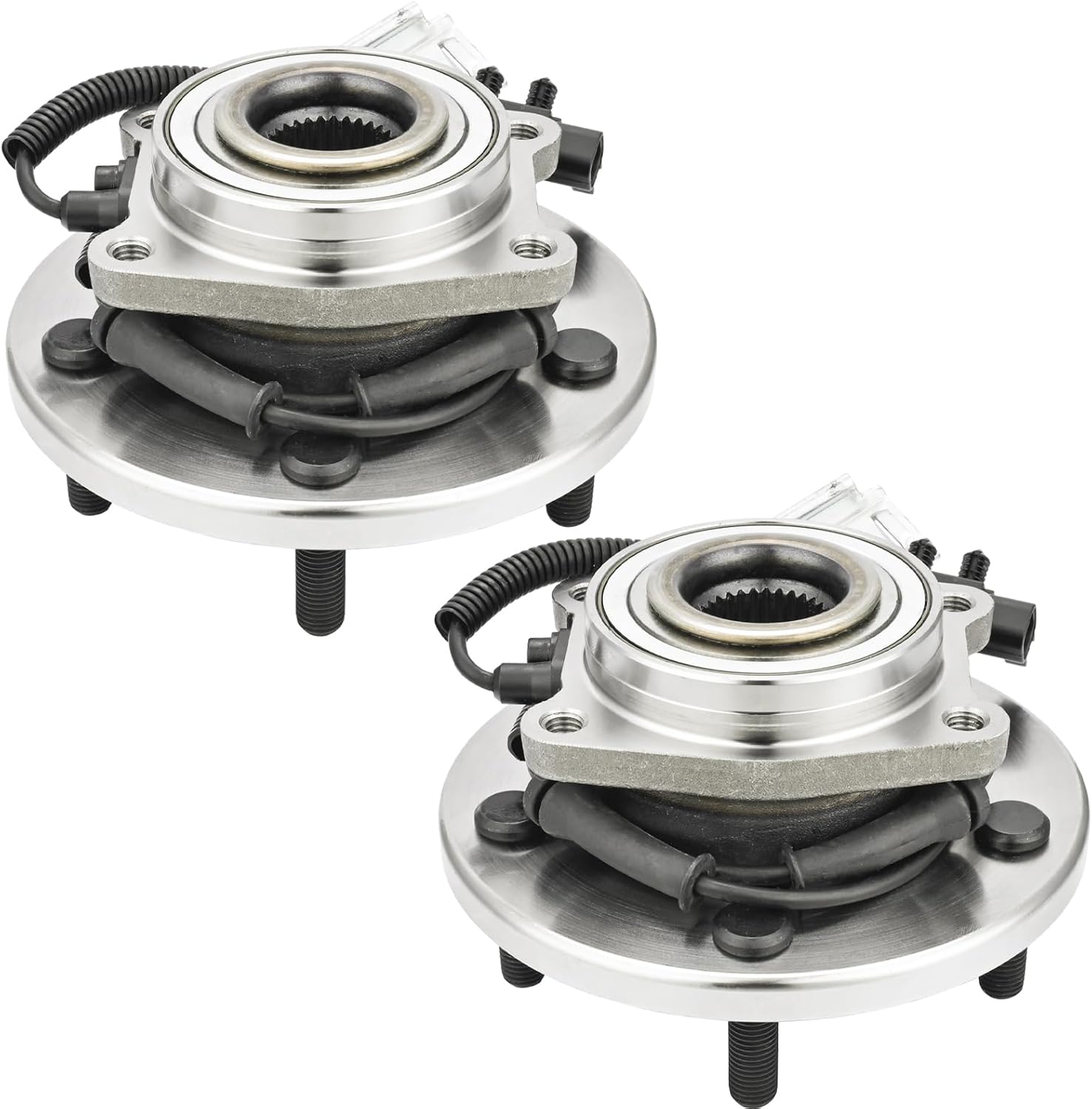 515136 (Pair) Front Wheel Hub Bearing Assembly for Dodge Grand Caravan 2008-2011, for Chrysler Town & Country 2008-2011, for Volkswagen Routan 2009-2012 5Lugs w/ABS