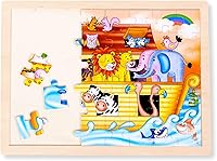 Vista 3 de Noah - Rompecabezas para niños pequeños de 3 a 5 años, 48 piezas de juguetes educativos de aprendizaje preescolar, regalo para bebés, niños y niñas