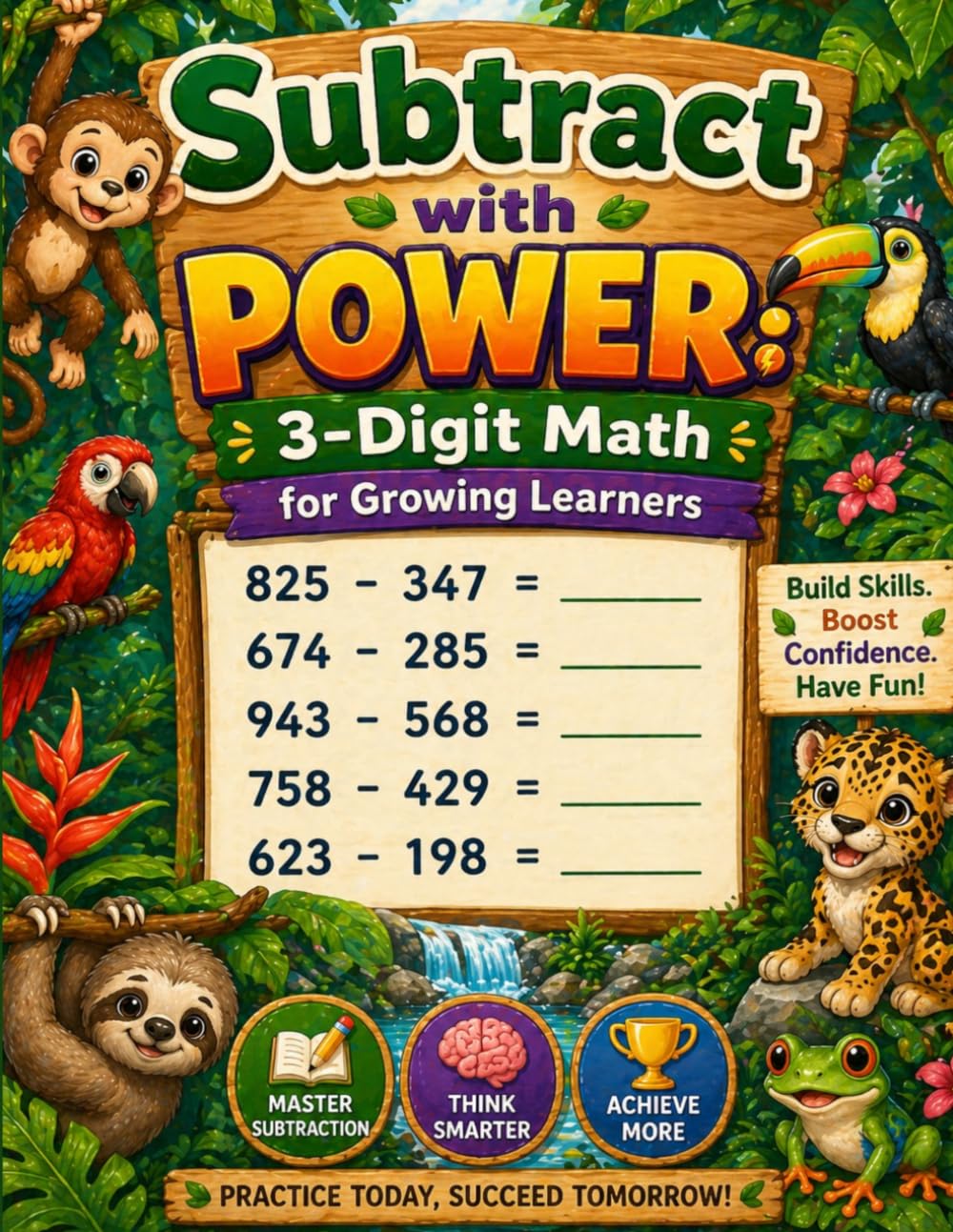 Three‑Digit Horizontal Subtraction Challenge Workbook: Master Horizontal subtraction with Clear, Structured Subtraction Practice